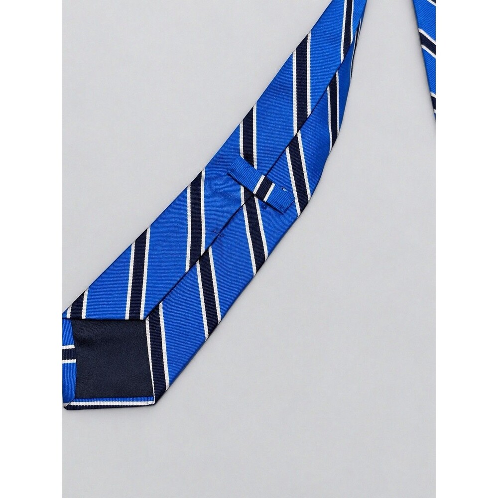 Polo Ralph Lauren Men’s Necktie Blue Navy White Striped Classic Preppy Tie